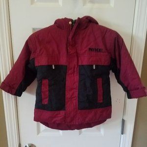 NIKE Coat Boys Small 4 Hood Zip front